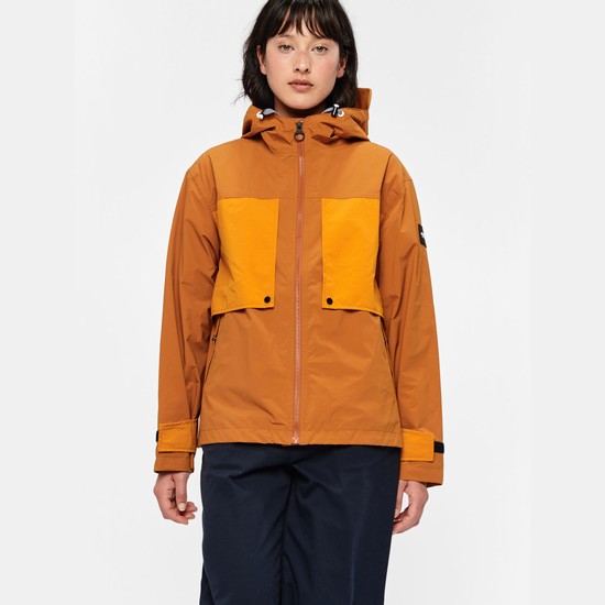 Aigle Short Waterproof & Windproof Coats Women Orange ZA-15834